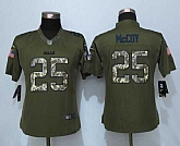 Women Limited Nike Buffalo Bills #25 McCoy Green Salute To Service Jersey,baseball caps,new era cap wholesale,wholesale hats
